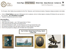 Tablet Screenshot of allengallery.ca